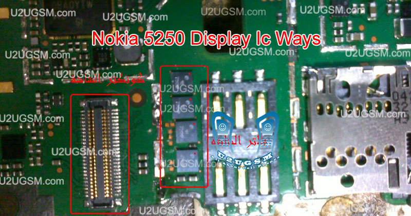 حل مشكلة شاشة نوكيا 5250 Nokia-5250-LCD-Display-problem-Ic-Solutions.