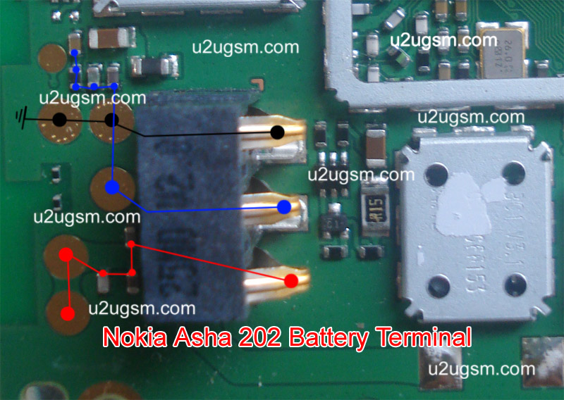 حل مشكلة ريش نحسات البطارية نوكيا 202 Nokia-Asha-202-Battery-Terminal-Jumper-Solution