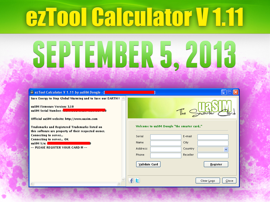 ezTool Calculator V 1.11 by uaSIM Dongle Released. EzTool_Calc_1.11