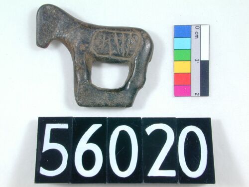 Copper alloy ornament in the shape of a donkey Uc56020