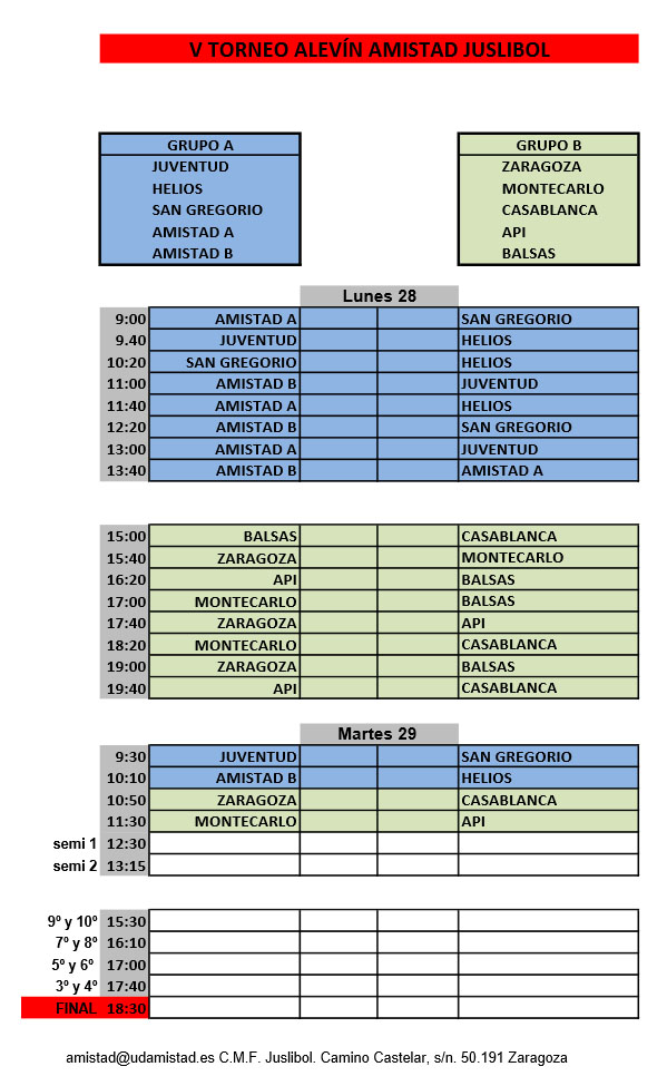 TORNEO BENJAMIN UD.AMISTAD DIAS 10 Y 11 OCTUBRE Grupos_benjamin_g