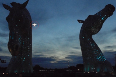 UFO News ~ UFO ‘Sighting’ over the Kelpies plus MORE Kelpies-ufo