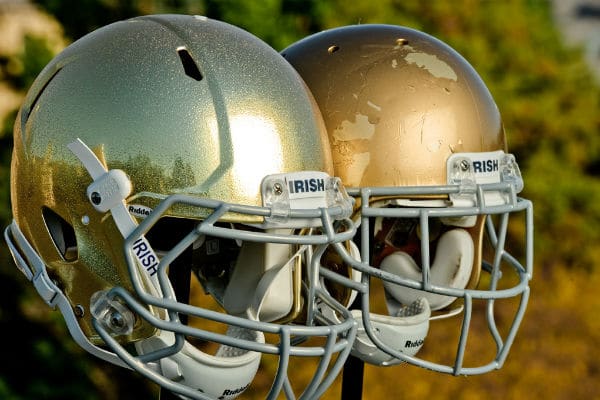 New Irish Golden helmet  Notre-dame-helmets