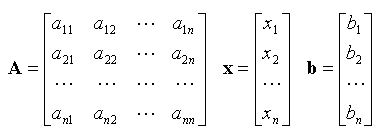 Calcul matriciel System