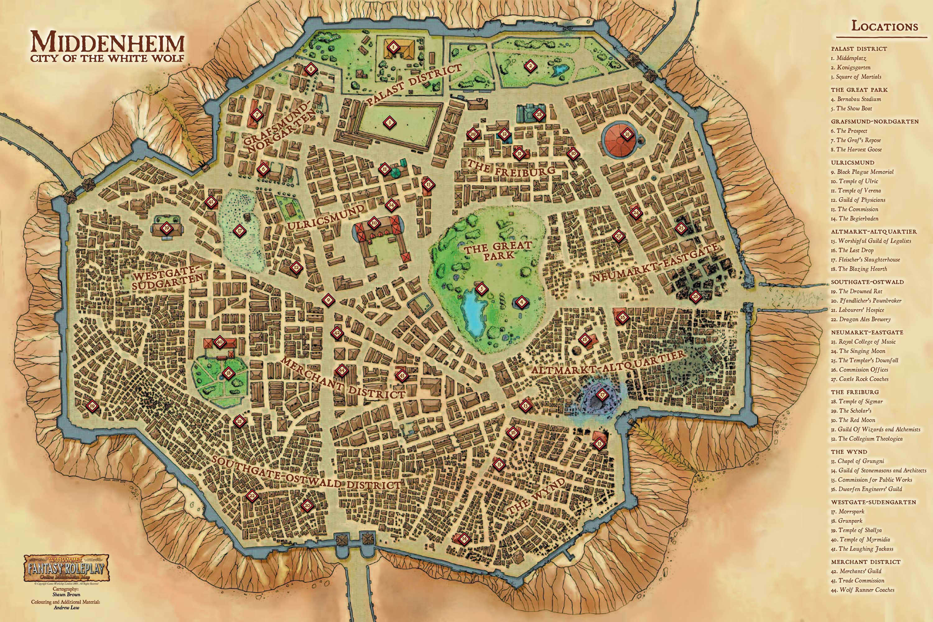 Manuscritos de Noah. Parte 1: El Imperio. Middenheim-online-map