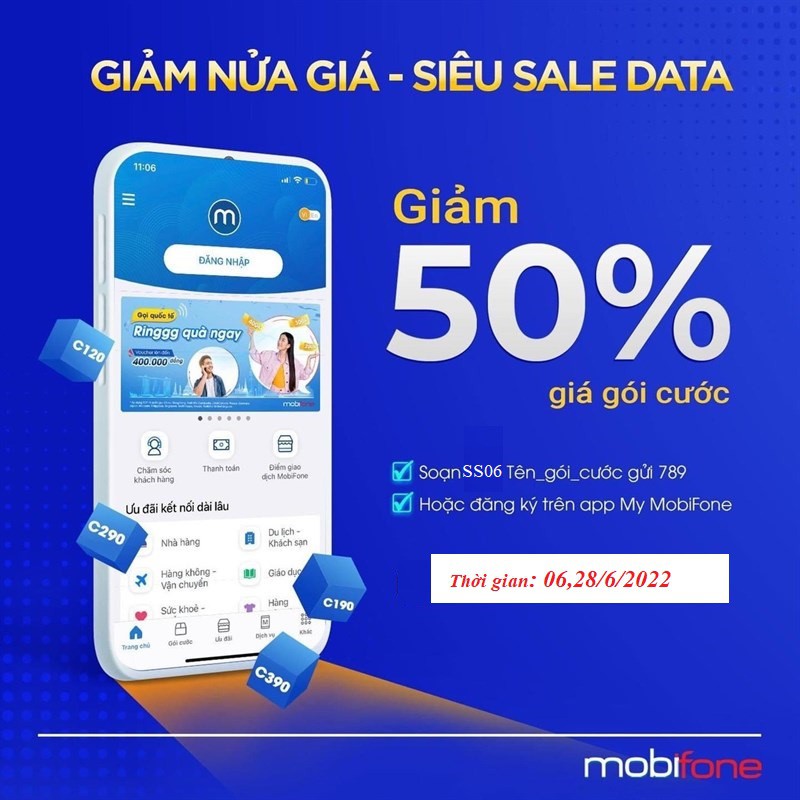 Siêu Sale Data: MoBiFone giảm 50% giá gói cước C120, C190, C290, C390, C490 Sale-dataac4f8fda8d16806f