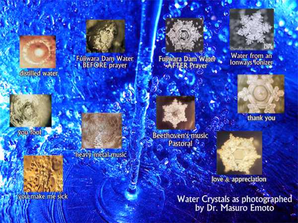 "S’aligner sur la juste fréquence" Cristaux-Emoto