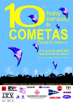 Valencia, concerts America's Cup et Festival de Cerf-volants Festival-cometas-valencia