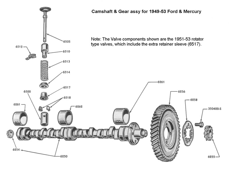 información básica sobre V8 FLATHEAD  - Página 3 Flathead_Engine_camshftassy_1949to53