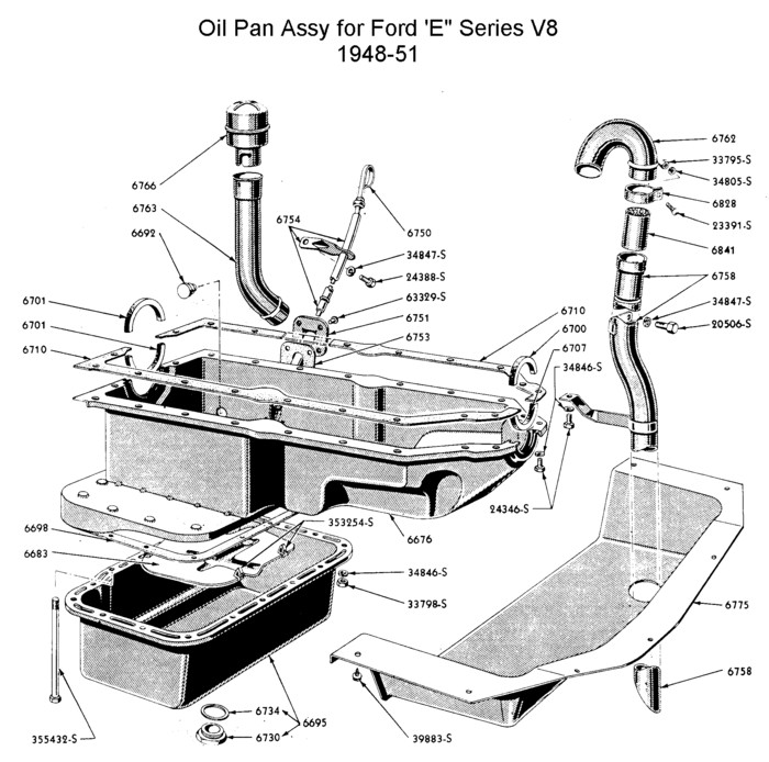 información básica sobre V8 FLATHEAD  - Página 4 Flathead_Engine_oilpan1948-51_Eseries