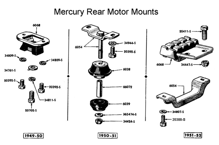 información básica sobre V8 FLATHEAD  - Página 4 Flathead_Engine_rearmounts_1949-52merc