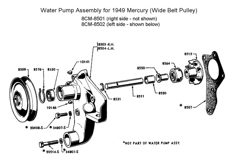 información básica sobre V8 FLATHEAD  - Página 3 Flathead_Engine_waterpmps1949merc