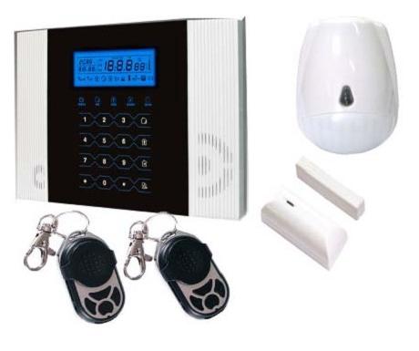 Newest GSM alarm system w PIR door contact wireless security ST-IVB-4