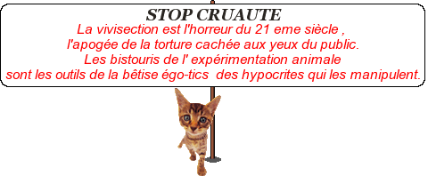 Panneaux anti-vivisection Vivisectionstop