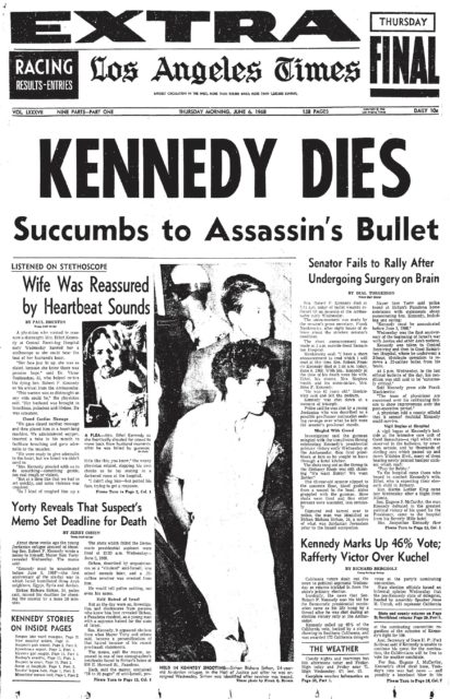 JFK & RFK Murders Investigated by Dr. Laurent Guyenot  LosAngelesTimes-June6-412x640