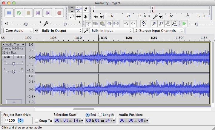 Software libre para postproducción audiovisual Audacity-macosx_720