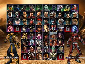 Download ( ISO ) PlayStation 2 Mortal-kombat-armageddon-character-select