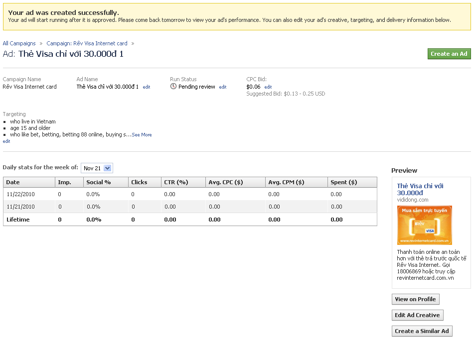 Tạo quảng cáo trên Facebook thay cho Google Adwords nào Choapproval