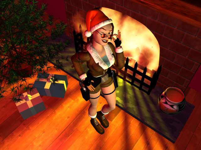 C'est pas parcequ'on se voit pas tous les jours Lara-croft-noel