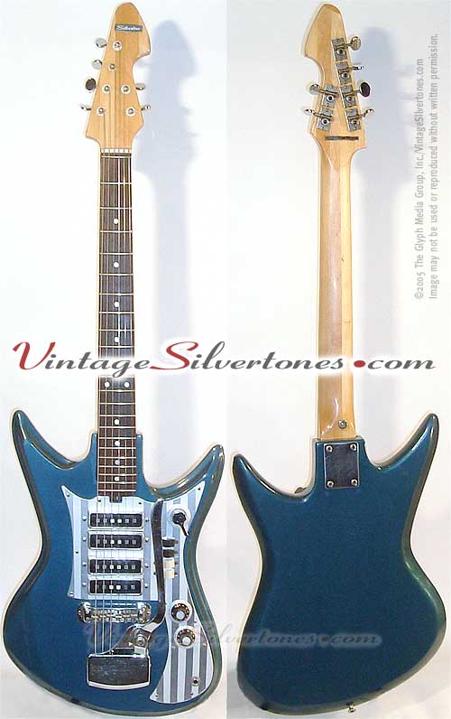 photo de guitar vintage , signature , blues et jazz  - Page 2 Silvertone_teisco_et460