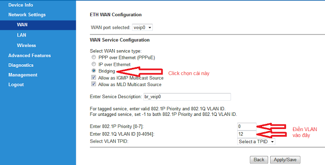 HƯỚNG DẪN CẤU HÌNH MODEM CÁP QUANG FTTH IGATE GW040 M5