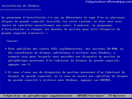 PROCEDUR D'INSTALLATION DE WINDOWS XP Etape_4