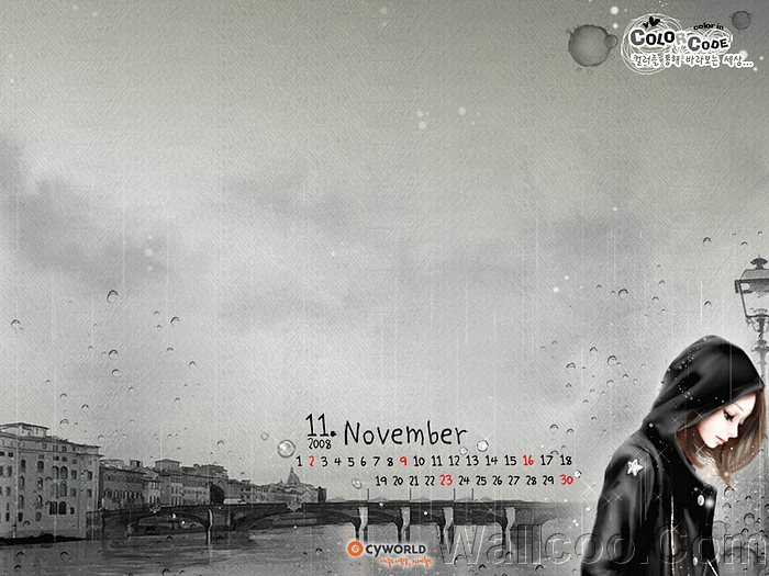   /  -  7 November_calender_wallpaper_colorcode