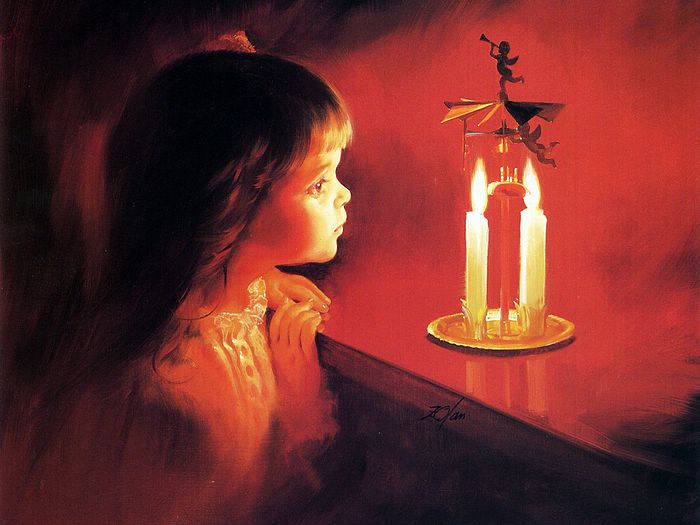 صور تجعلك سعيدا Painting_children_kjb_DonaldZolan_69CandlelightMagic_sm