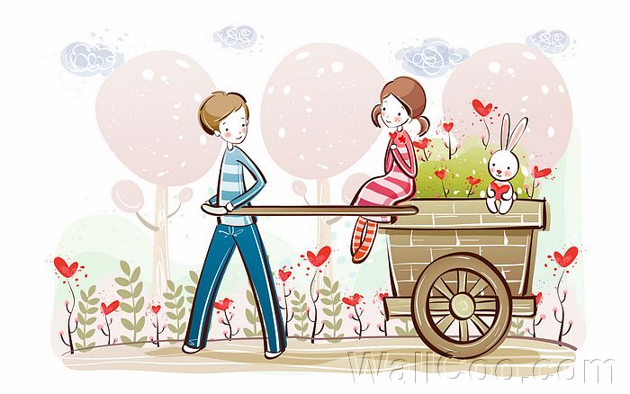 Nice Valentine Couples 003_cartoon_vector_couple_lovers_KTQRJ_1011