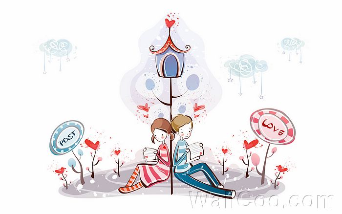 Nice Valentine Couples 003_cartoon_vector_couple_lovers_KTQRJ_1013