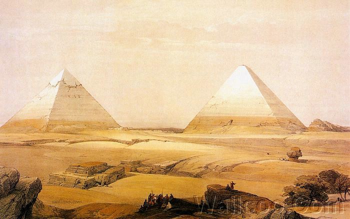 David Roberts DavidRoberts-ViewOfThePyramids_1838