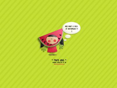 خلفيات للمنتديات ولسطح المكتب .. اطفال بس حلوة قوىىىىىىىى Water-melon-Girl-Wallpapers-745