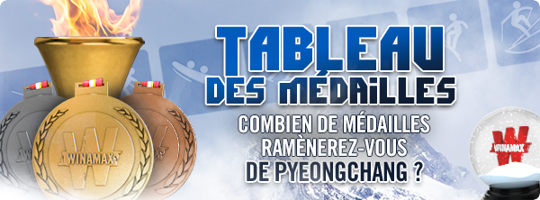 Tableau des médailles – 10 000 € à gagner sur les Jeux ! 372665875a7d899026f47