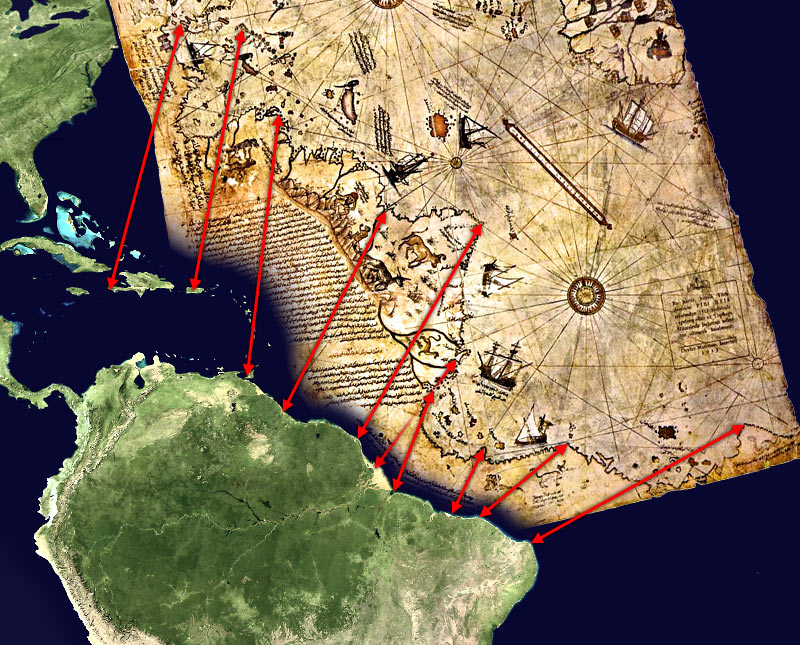 Reuzenvolk - de Nephilim Piri_Reis_map_interpretation_RG