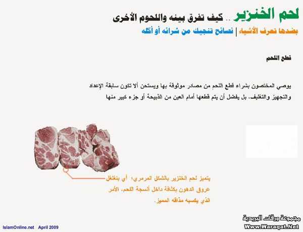 تعلم كيف تفرق بين لحم الخنزير واللحوم الاخرى عند الشراء Met_kanzeer9