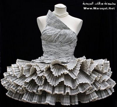 فستان مميز ورائع و فريد من نوعه ......من ورق الجرائد Fostan_gornal1