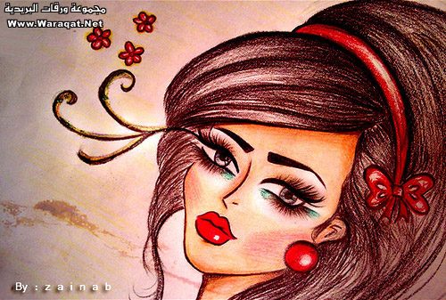 رسومات على الورق Rasem_zenab6