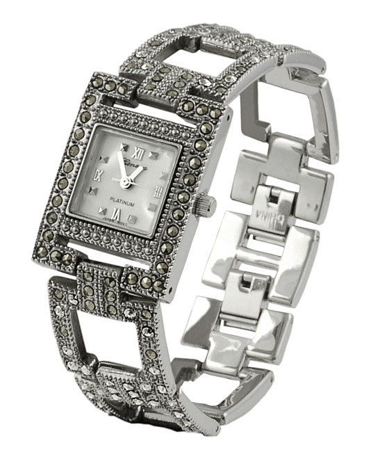 اجمل سااااعااات اليد جامدة اخـــــر 3 حاجات ... Geneva-platinum-marcasite-antique-womens-watch-1