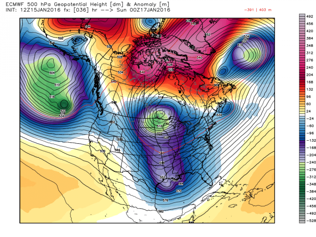 State of the Union: Winter Edition & MLK Day Possible Storm - Page 3 Ecmwf_z500a_noram_7(1)