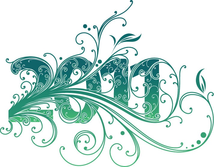 صور السنة الجديدة 2011 2011NewYearSwirlDesignVectorGraphic