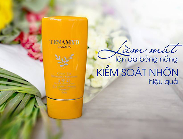 Kem chống nắng tinh chất trà xanh Tenamyd Green Tea Protective Sunscreen SPF42 Kem-chong-nang-tra-xanh-tenamyd-huong-lien