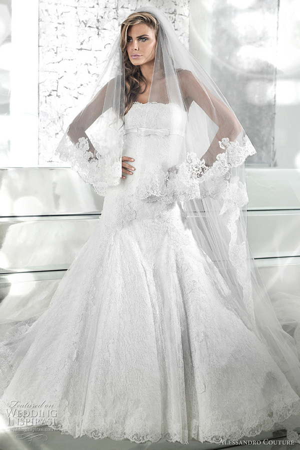 فساتين زفاف 2012 , احدث فساتين زفاف 2012 , فساتين زفاف رائعه 2012  Lace-wedding-veils-2011