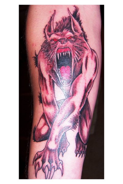 Werwolf , Geister and more Werewolf-tattoo