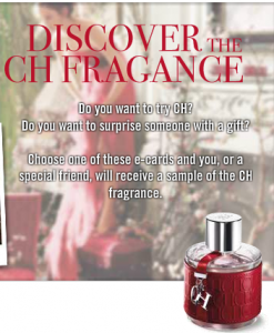 FREE Sample of Carolina Herrera CH Fragrance 000ch