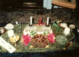 ritual - Ritual del Sabbat de Yule Hemisferio Sur 21 de Junio (Wicca) Yulealtar