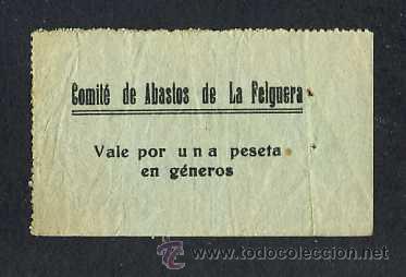 Billetes del Comité de abastos de La Felguera (Asturias) 707124691