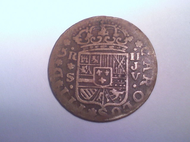 2 Reales de Carlos III, ceca Sevilla, año 1761 FALSA de ÉPOCA 948493123