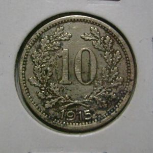 Austria, 10 heller, 1915. 127681338