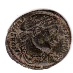 AE3 de Constantino I (GLORIA EXERCITVS) 138126797