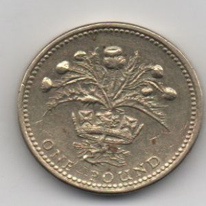 Reino Unido, 1 Libra de 1989 314480804